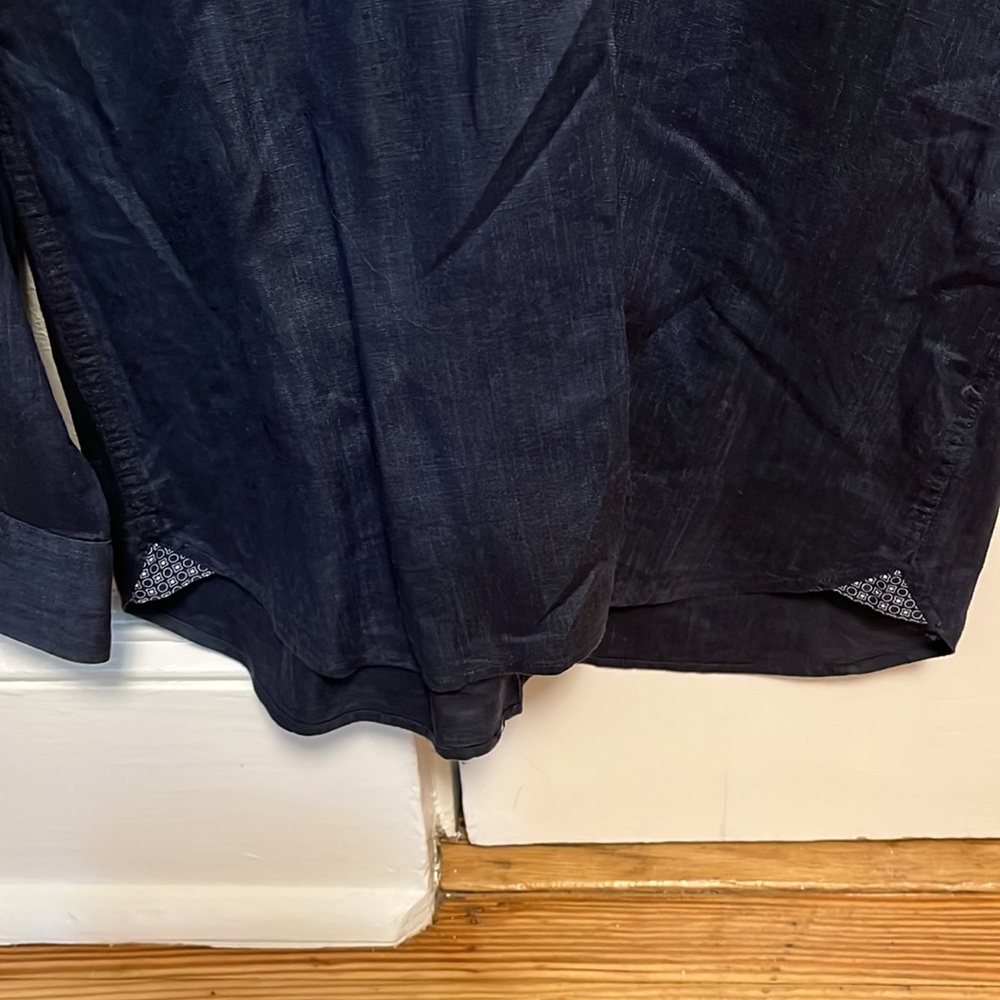 Ted Baker Navy Linen Button Down - image 5